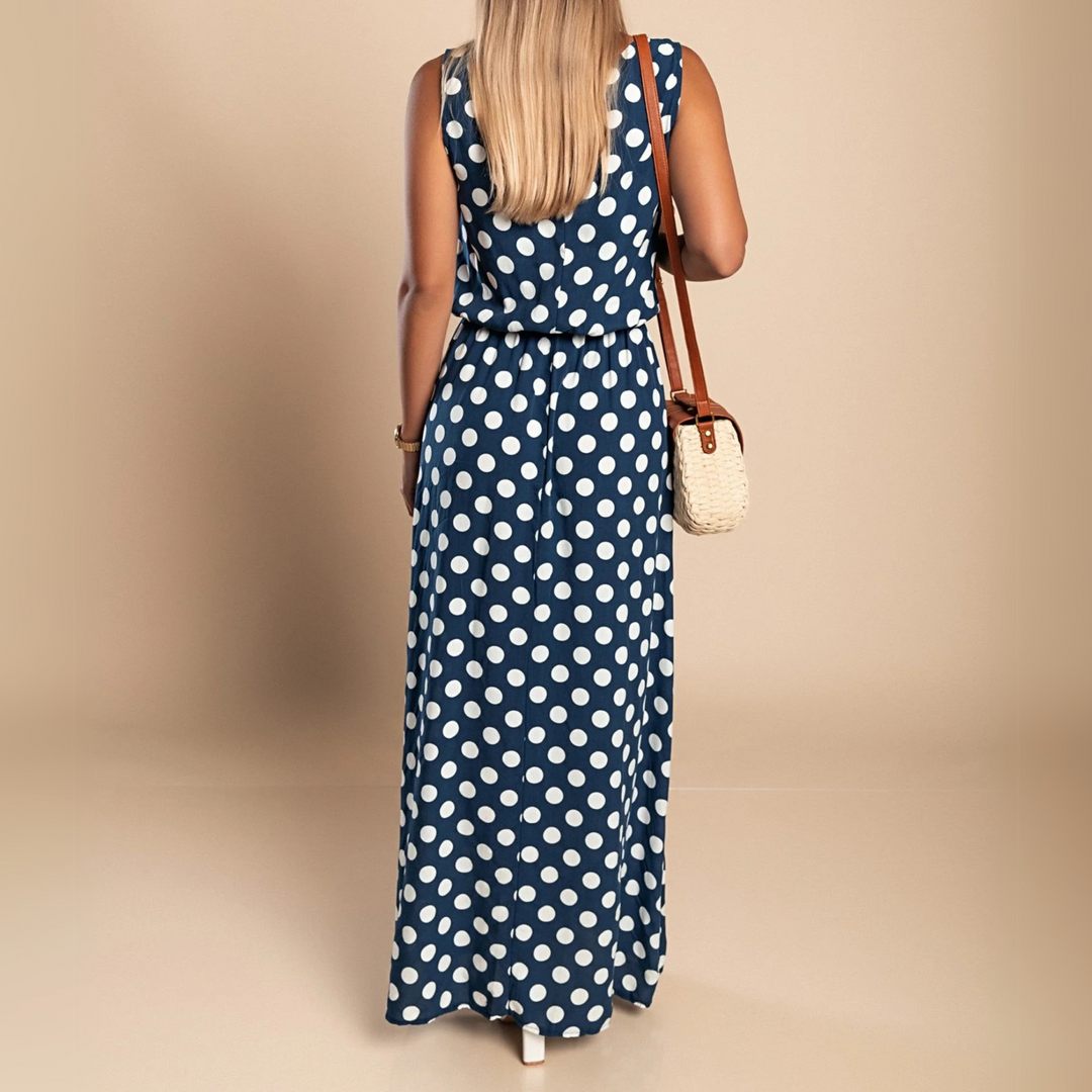 Paula™ | Maxijurk met stippen