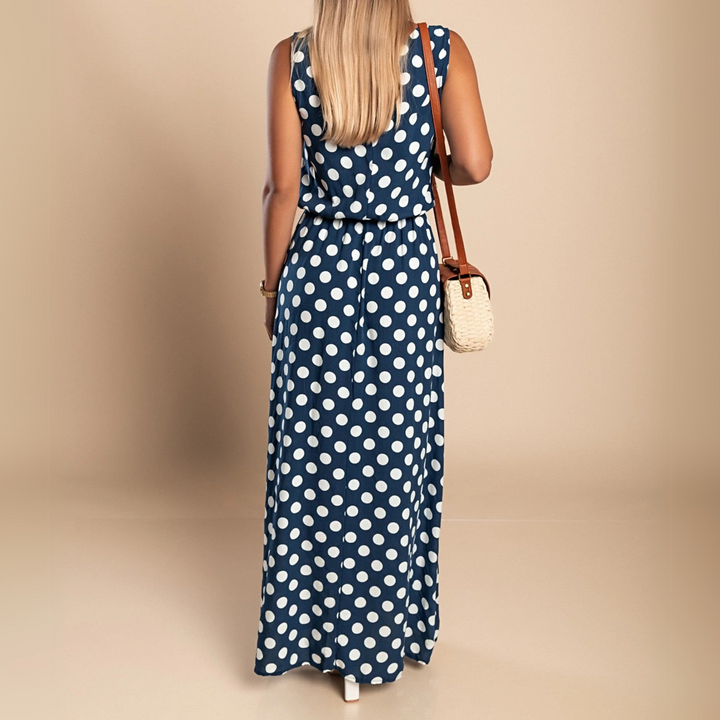 Paula™ | Maxijurk met stippen