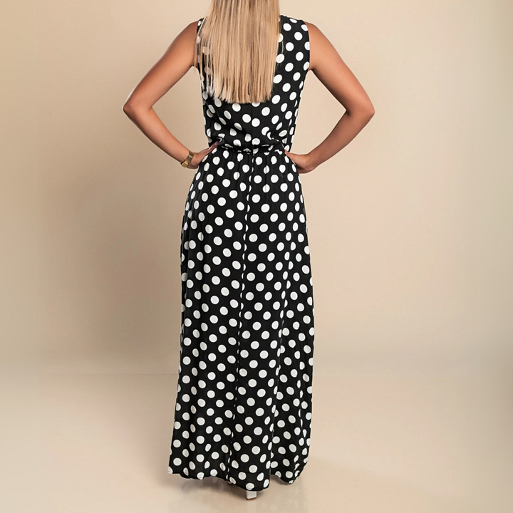 Paula™ | Maxijurk met stippen
