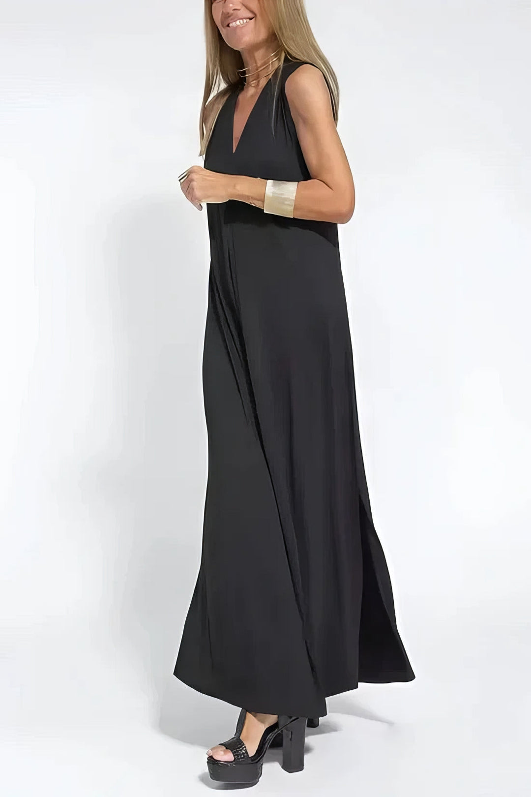 Juno™ | Elegante Lange Jurk met Gecoördineerde Cardigan
