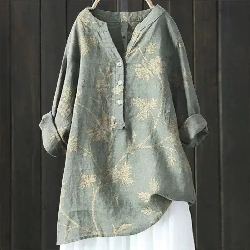 Zara | Chique Blouse met Bloemaccenten