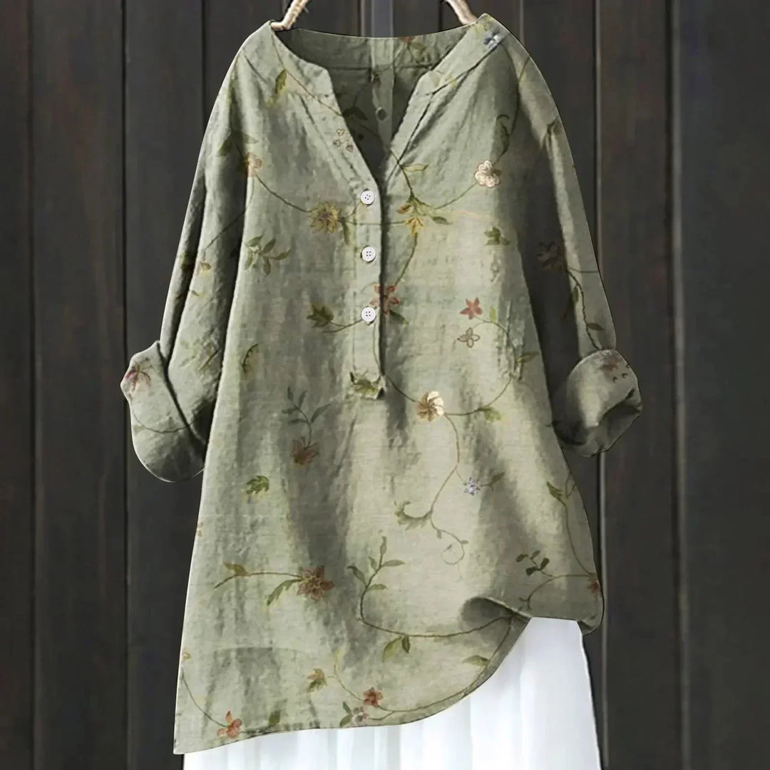 Zara | Chique Blouse met Bloemaccenten