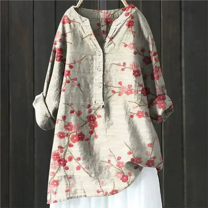 Zara | Chique Blouse met Bloemaccenten