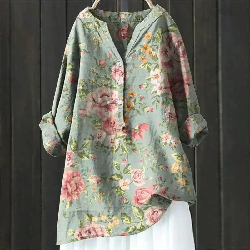 Zara | Chique Blouse met Bloemaccenten