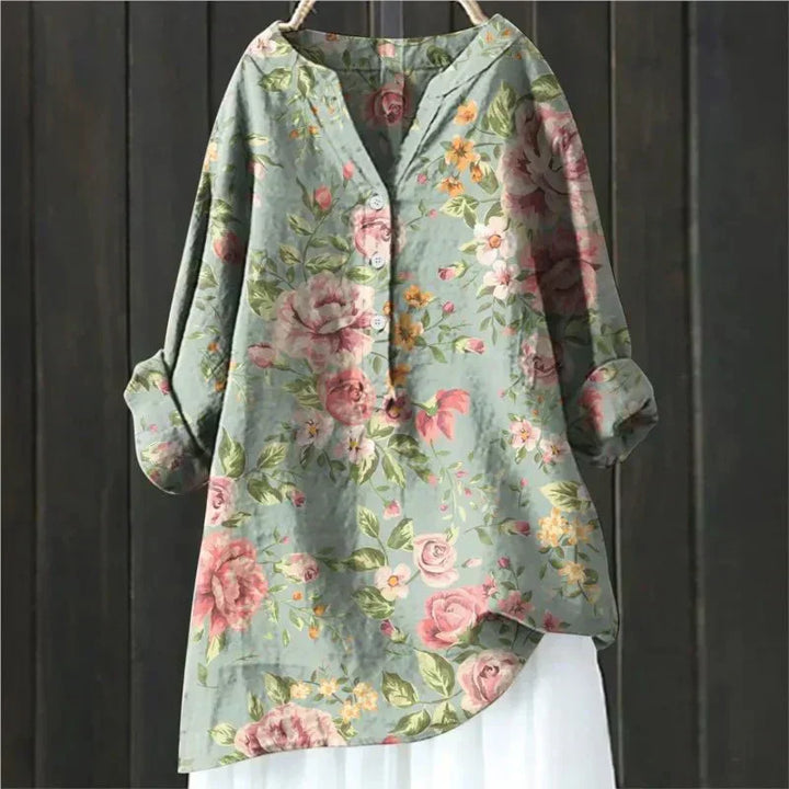 Zara | Chique Blouse met Bloemaccenten