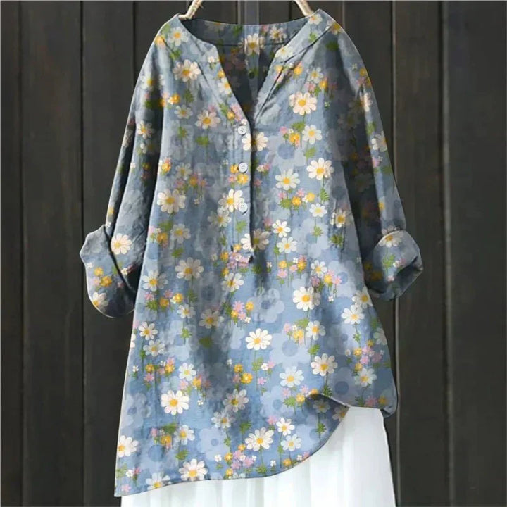 Zara | Chique Blouse met Bloemaccenten